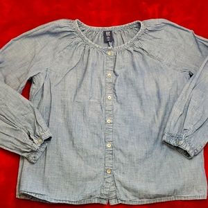 Gap girls Denim long sleeved shirt, XL